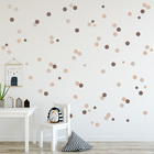 Adesivo Infantil Bolinhas Marrom 108un