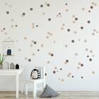 Adesivo Infantil Bolinhas Marrom 96un