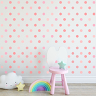 Adesivo Infantil Bolinhas Tons de Rosa 140un