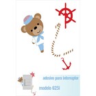 Adesivo Interruptor Urso Marinheiro - 625i