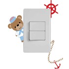 Adesivo Interruptor Urso Marinheiro - 625i