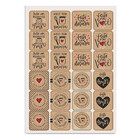 Adesivo Kraft Doçura Com 48 Adesivos Cromus