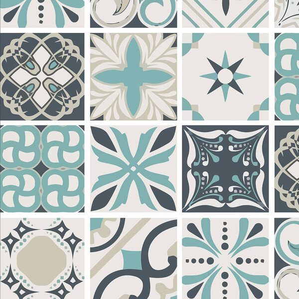 Adesivo Lavável Azulejo Grego Para Cozinha + Kit Aplicação