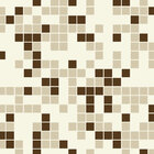 Adesivo Lavável Azulejo Pastilhas Em Tons De Bege Para Cozinha