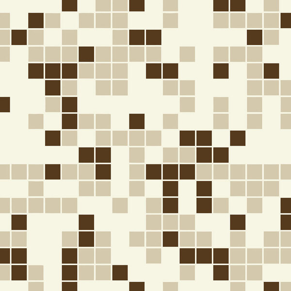 Adesivo Lavável Azulejo Pastilhas Em Tons De Bege Para Cozinha