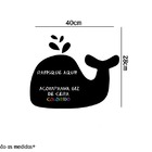 Adesivo Lousa Negra Baleia