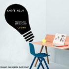 Adesivo Lousa Negra Lâmpada