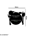 Adesivo Lousa Negra Talheres