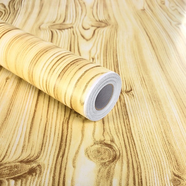 Adesivo P Revestimento Moveis E Parede Madeira Clara Pinus
