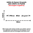 Adesivo Palavra Frase Decorativa De Parede Para Todo Sempre -