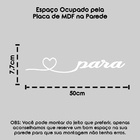 Adesivo Palavra Frase Decorativa De Parede Para Todo Sempre -