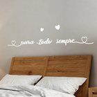 Adesivo Palavra Frase Decorativa De Parede Para Todo Sempre -