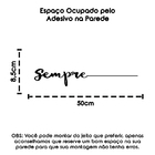 Adesivo Palavra Frase Decorativa De Parede Para Todo Sempre -