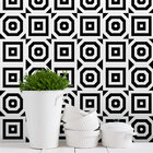 Adesivo Para Azulejo Regular Preto E Branco 10x10 100un