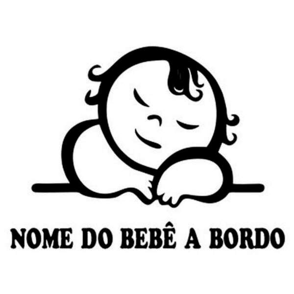 Adesivo Para Carro Bebê A Bordo 11-g 40x40cm