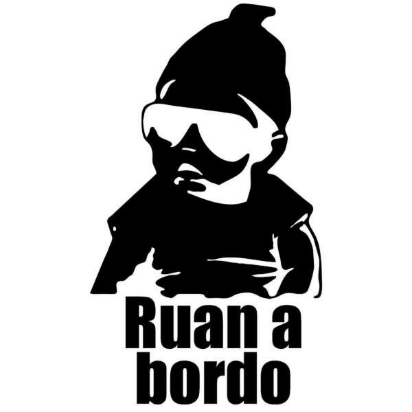 Adesivo Para Carro Bebê A Bordo 16-p 17x30cm