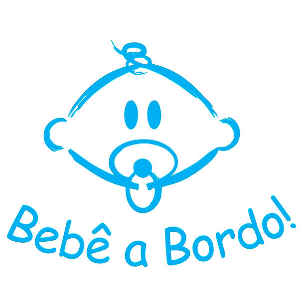 Adesivo Para Carro Bebê A Bordo 17-p 25x20cm