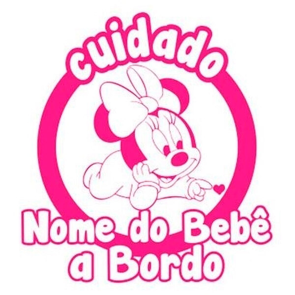 Adesivo Para Carro Bebê A Bordo 6-p 20x20cm