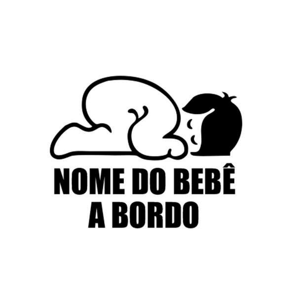 Adesivo Para Carro Bebê A Bordo 7-g 40x40cm