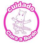 Adesivo Para Carro Bebê A Bordo Backyards Tasha-g 40x40cm