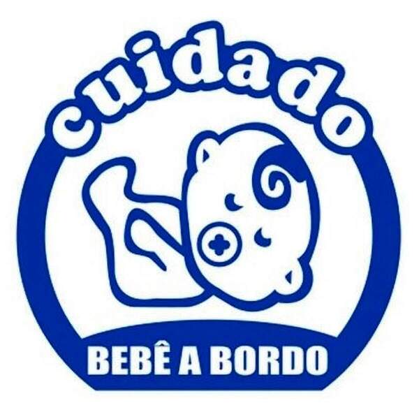 Adesivo Para Carro Bebe A Bordo-g 40x40cm
