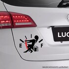 Adesivo Para Carro Combustível Modelo Feminino