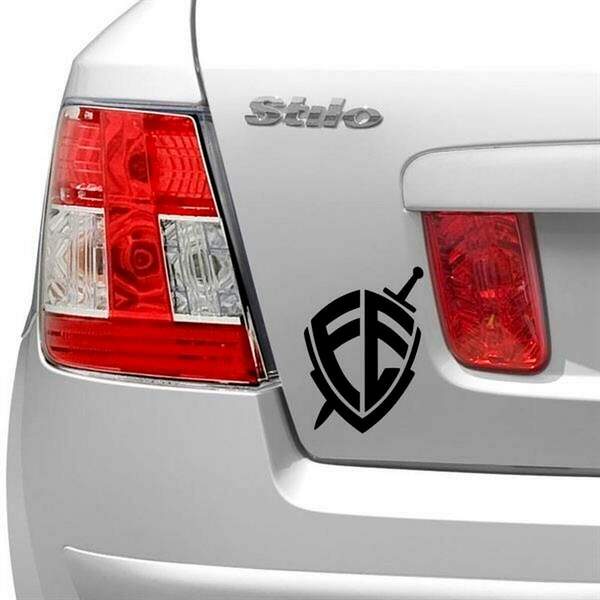 Adesivo Para Carro Escudo Da Fé-p 10x15cm
