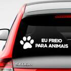 Adesivo Para Carro Eu Freio Para Animais 2-g 14x50cm
