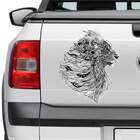 Adesivo Para Carro Leão Maori-g 26x30cm