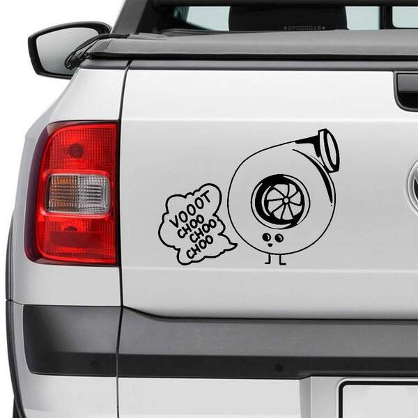 Adesivo Para Carro Turbina Vooot Choo-p 15x20cm