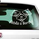 Adesivo Para Carros Bebês A Bordo-p 26x20cm