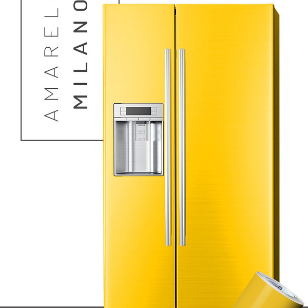 Adesivo Para Envelopamento Amarelo Milano 6m X 1m