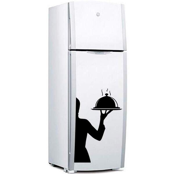 Adesivo Para Geladeira Chefe De Cozinha 9-p 30x50cm