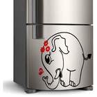 Adesivo Para Geladeira Elefantinha Laço-m 45x50cm