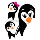 Adesivo Para Geladeira Família Pinguim-g 60x78cm