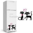 Adesivo Para Geladeira Gatinhos Apaixonados-m 50x40cm