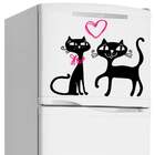 Adesivo Para Geladeira Gatinhos Apaixonados-p 40x30cm