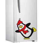 Adesivo Para Geladeira Pinguim Brincando-m 50x50cm