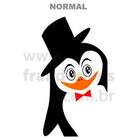 Adesivo Para Geladeira Pinguim Elegante 2-g 50x90cm