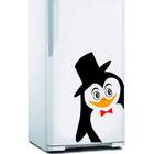 Adesivo Para Geladeira Pinguim Elegante 2-g 50x90cm