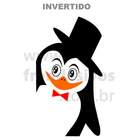 Adesivo Para Geladeira Pinguim Elegante 2-p 25x45cm