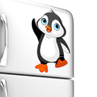 Adesivo Para Geladeira Pinguim Feliz 25x16cm
