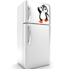 Adesivo Para Geladeira Pinguim Feliz 25x16cm