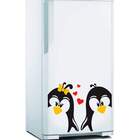 Adesivo Para Geladeira Pinguins Apaixonados 2-p 31x25cm