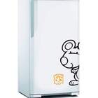 Adesivo Para Geladeira Ratinho Comendo Queijo-g 50x90cm