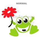 Adesivo Para Geladeira Sapinho Flor-p 30x35cm