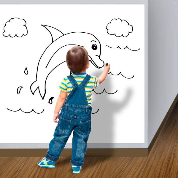 Adesivo Para Lousa Quadro Branco Acompanha Caneta-en 350x100