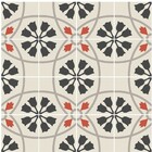 Adesivo Para Piso Floral Indiano Impermeável Antiderrapante