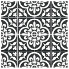 Adesivo Para Piso Preto E Branco Antiderrapante Lavável