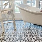 Adesivo Para Piso Preto E Branco Indiano Lavável Antiderrapan